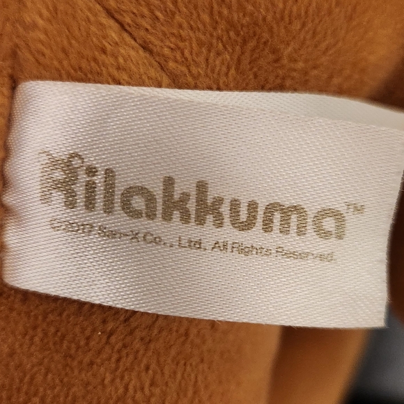 San-X Original Rilakkuma 15" Plush Bear With Back Zipper Pocket - Picture 5 of 9